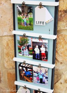 DIY Ladder Photo Display. Such a great way to showcase lots of photos! #3MDIY