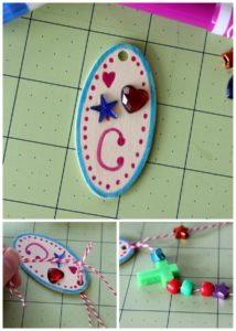 Cute medallion necklaces for kids. Easy and fun!