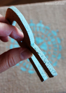 Burlap and cork monogram craft #MichaelsMakers