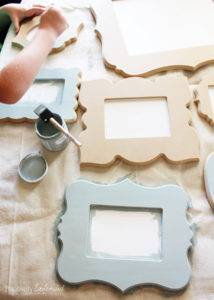 Cut It Out Frames. These frames come in so many great shapes, and they are unfinished so you can paint them any color you please! So fun!