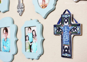 Family portrait wall with Cut It Out Frames, plus some terrific tips for taking great portraits of kids!