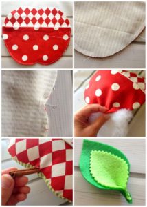 This adorable apple softie features a cute little pocket to tuck notes inside. Perfect for a special teacher! Free pattern pieces + tutorial.
