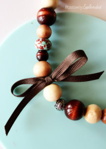 Wood bead necklace by Positively Splendid