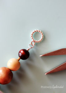 Wood bead necklace by Positively Splendid