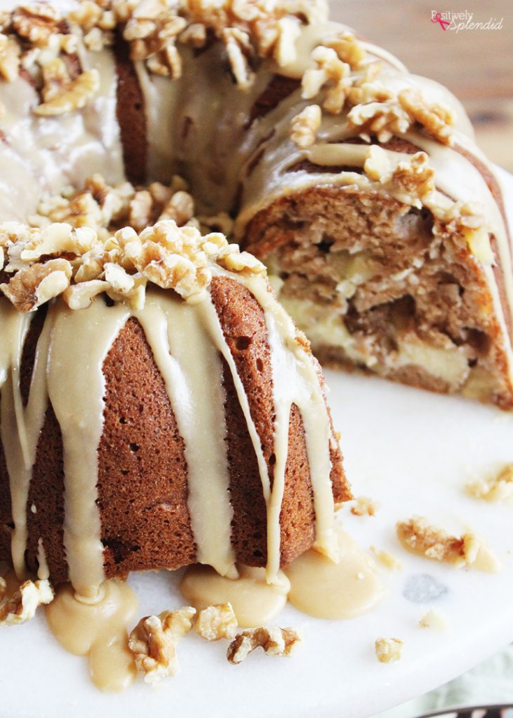 Apple Cream Cheese Cake with Praline Frosting Perfect