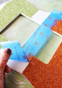 Color-Blocked Glittered Frame by Positively Splendid
