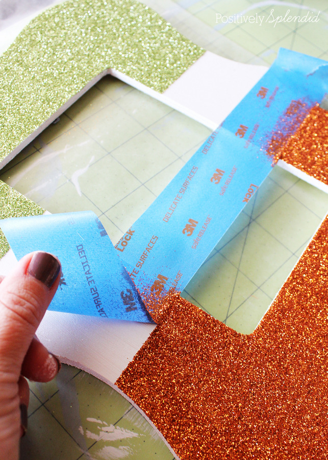 Color-Blocked Glittered Frame by Positively Splendid