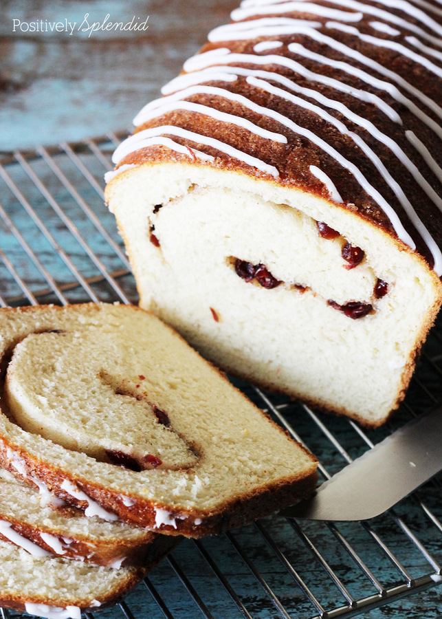 Cranberry-Orange Swirl Bread Recipe. A wholesome, homemade version of the store-bought swirl bread my family loves! #recipes #food #baking #bread 