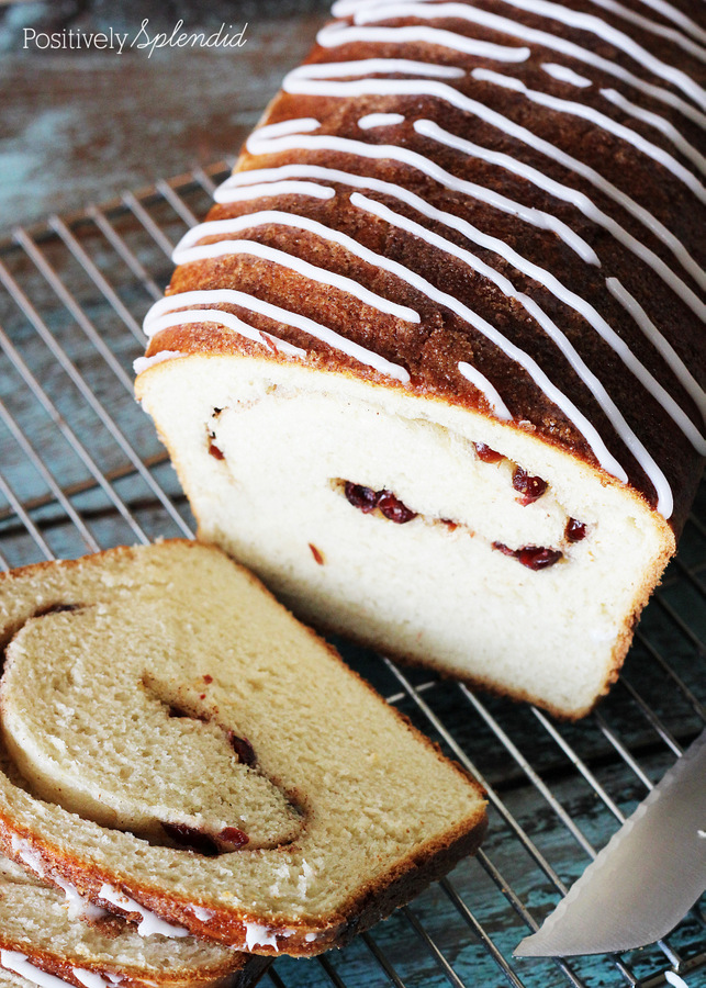 Cranberry-Orange Swirl Bread Recipe. A wholesome, homemade version of the store-bought swirl bread my family loves! #recipes #food #baking #bread 