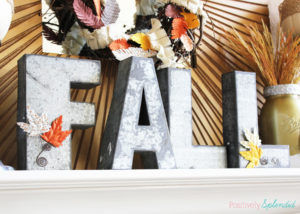 Lovely fall mantel decorations with so many fun handmade projects! #MichaelsMakers