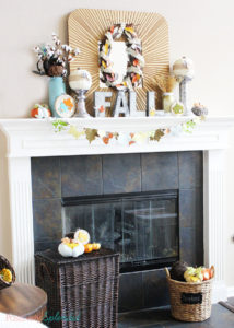 Lovely fall mantel decorations with so many fun handmade projects! #MichaelsMakers