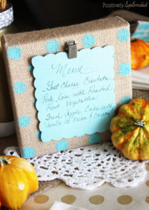 DIY Fall Tablescape #TulipForYourHome