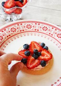 Individual fruit pizzas made with store-bought sugar cookies. Easy and delicious! #givebakery