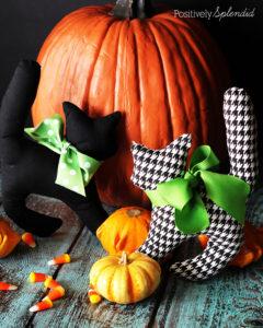Black Cat Softie Sewing Pattern by Positively Splendid