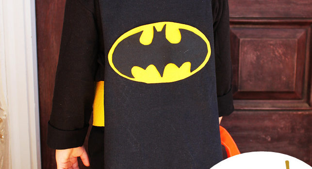 No-sew superhero cape made from a t-shirt. So easy! #MichaelsMakers