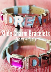 Easy slide charm bracelets