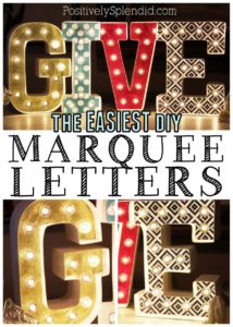 The EASIEST way to make DIY marquee letters! #MichaelsMakers