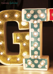 The EASIEST way to make DIY marquee letters! #MichaelsMakers