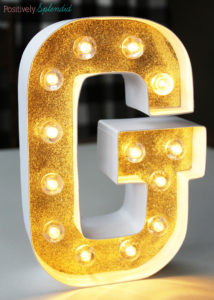 The EASIEST way to make DIY marquee letters! #MichaelsMakers