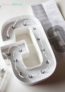 The EASIEST way to make DIY marquee letters! #MichaelsMakers