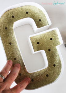 The EASIEST way to make DIY marquee letters! #MichaelsMakers