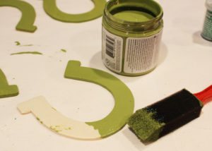 Glittered Horseshoe Garland