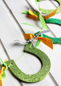 Glittered Horseshoe Garland