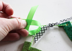 Glittered Horseshoe Garland