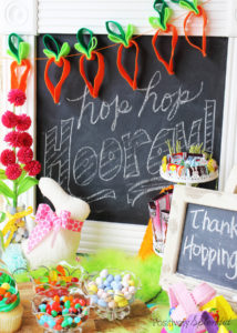 Adorable Easter party for children. So many great ideas! #HersheysEaster
