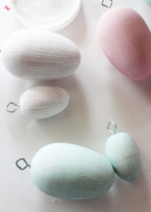 Painted and glittered Easter eggs--so pretty, and can be used year after year!