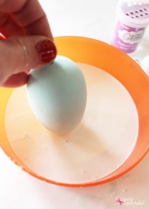 Painted and glittered Easter eggs--so pretty, and can be used year after year!