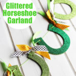 Glittered Horseshoe Garland