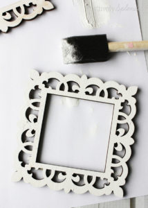 Handmade photo frame magnets. #michaelsmakers