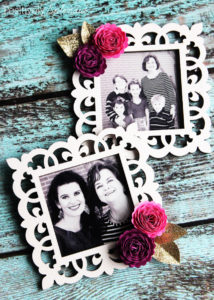 Handmade photo frame magnets. #michaelsmakers