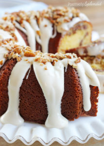 Cinnamon Roll Bundt Cake Recipe with DELICIOUS Cream Cheese Glaze