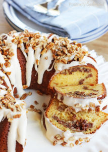 Cinnamon Roll Bundt Cake Recipe with DELICIOUS Cream Cheese Glaze