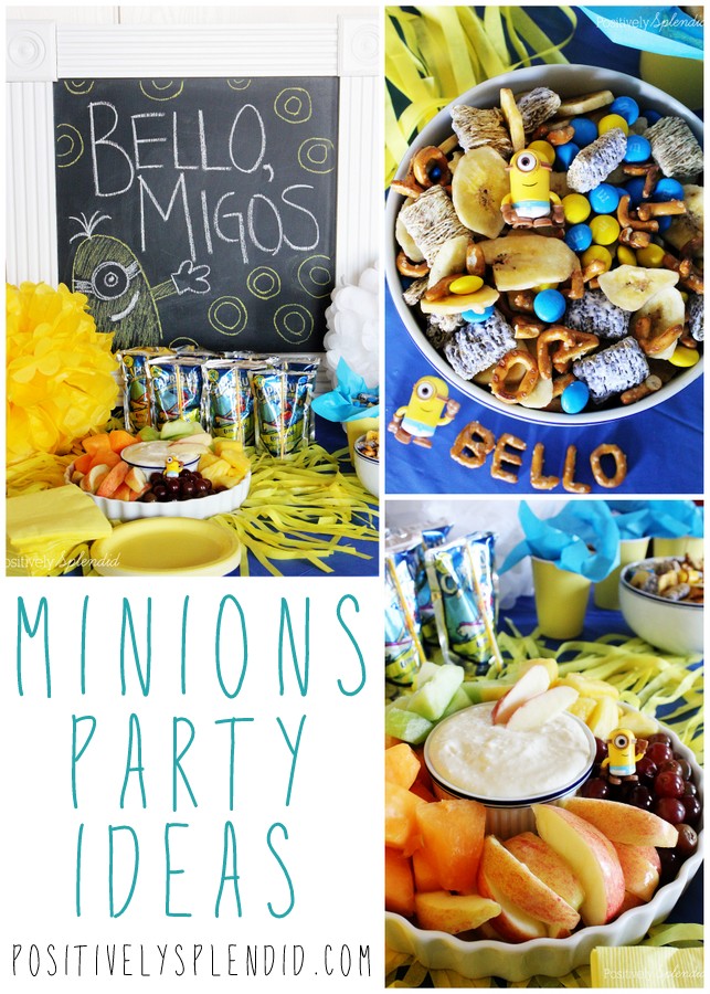 Tons of Great Minions Party Ideas at Positively Splendid! #MinionsParty