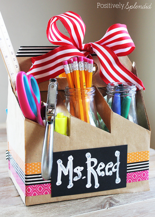 School Supply Gift Tote for Teachers #MakeAmazing