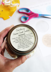 Cranberry White Chocolate Jar Cookie Mix Gift Idea #MakeAmazing