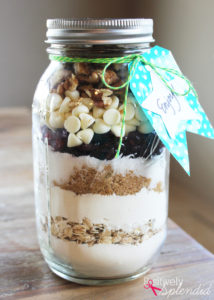 Cranberry White Chocolate Jar Cookie Mix Gift Idea #MakeAmazing