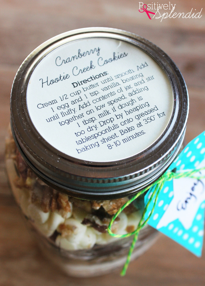 Cranberry White Chocolate Jar Cookie Mix Gift Idea #MakeAmazing