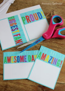 Free printables for lunchbox notes that can be used again and again. Great idea! #MakeAmazing