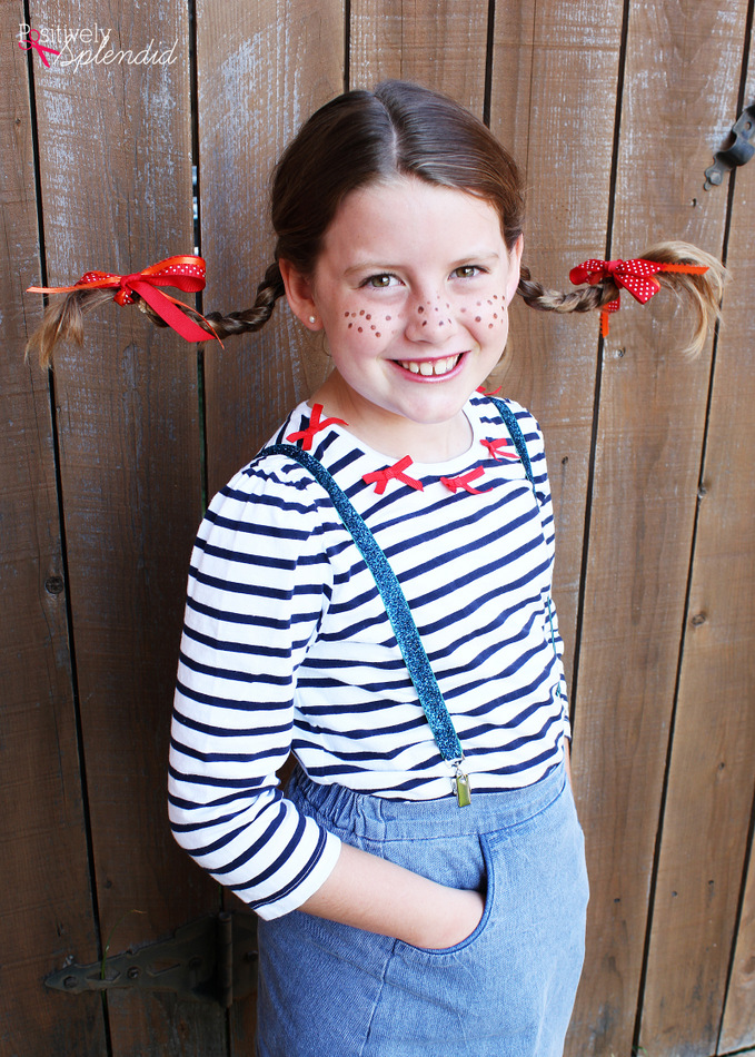 DIY Pippi Longstocking Costume and Hair