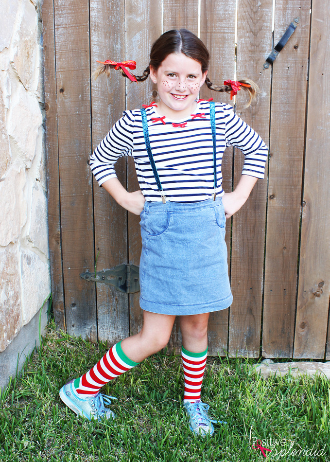 DIY Pippi Longstocking Costume and Hair