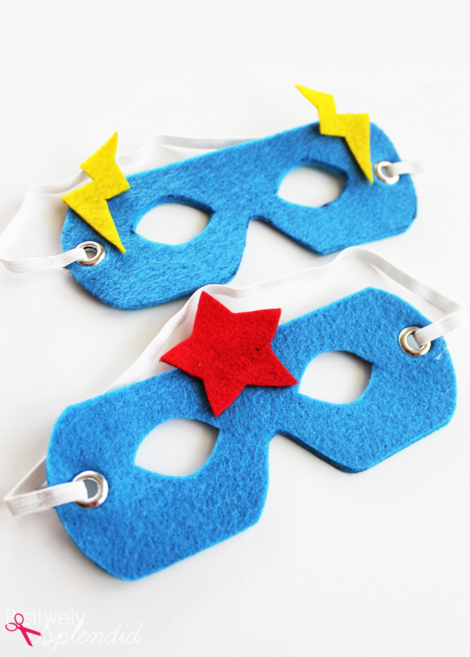 No-Sew Superhero Masks with Free Templates #MakeAmazing