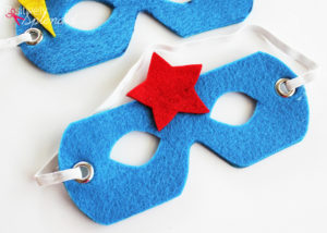 No-Sew Superhero Masks with Free Templates #MakeAmazing