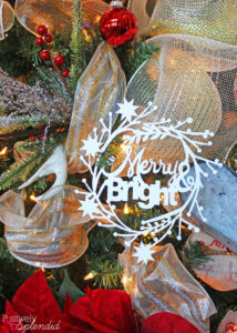 Poinsettia and Ribbon Christmas Tree #MichaelsMakers