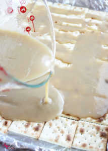 Dark Chocolate Toffee Bark Recipe--made with saltine crackers, believe it or not! #NewTraditions