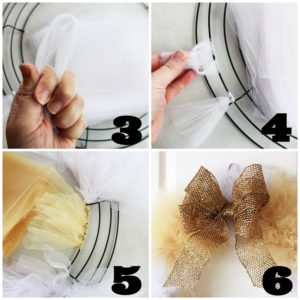How to make a tulle wreath - step by step craft tutorial