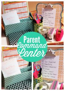 Busy Parent Command Center - Great idea for staying organized with kids! #MichaelsMakers